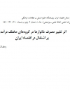اثر تغییر مصرف خانوارها در گروههای مختلف درآمدی بر اشتغال در اقتصاد ایران